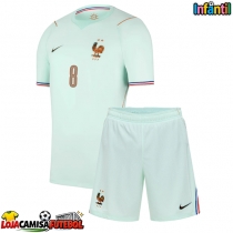 Camisa de Futebol França Aurelien Tchouameni #8 Equipamento Secundário Infantil Mundo 2026 Manga Curta (+ Calças curtas)